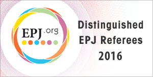 Distinguished EPJ Referee badge