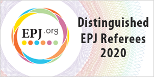 Distinguished EPJ Referee badge